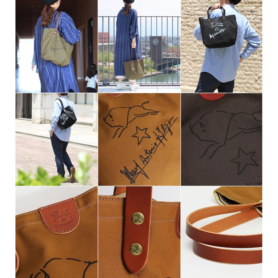 IL BISONTE（イルビゾンテ） バッグ サインプリント キャンバストート