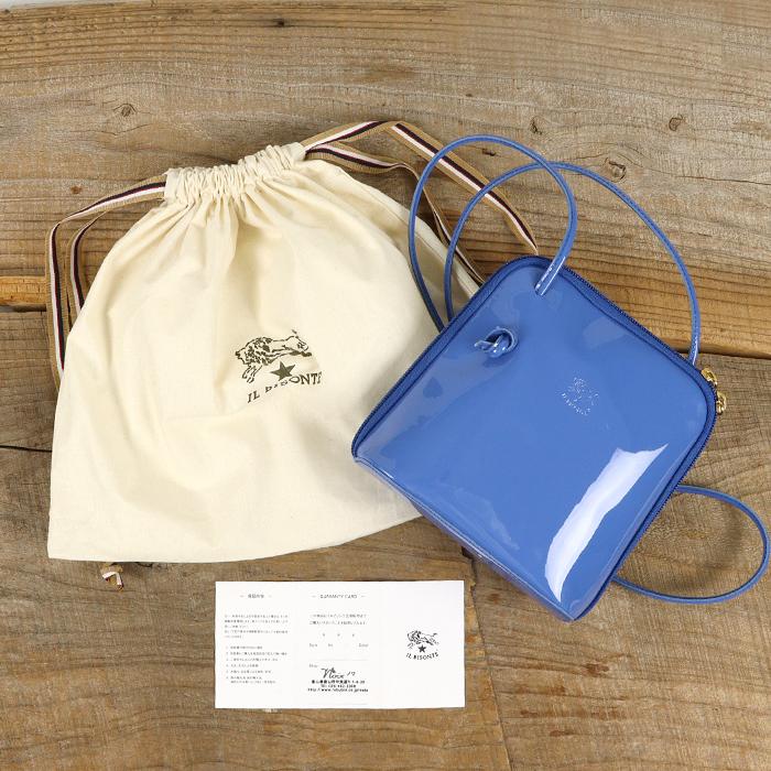 IL BISONTE（イルビゾンテ） 日本限定エナメルレザーポシェット ミニ