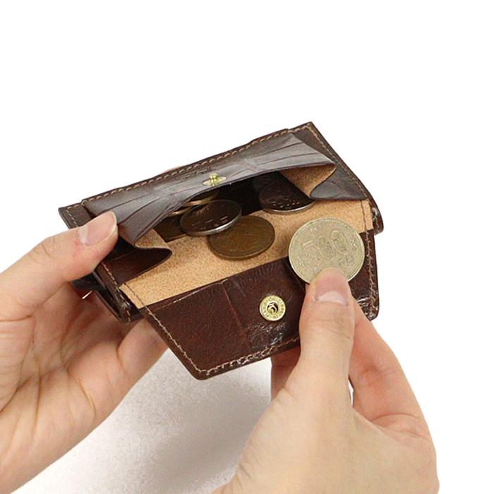 【IL BISONTE 】イルビゾンテ クロコエンボスレザー ケース 財布 54232305860-10.jpg