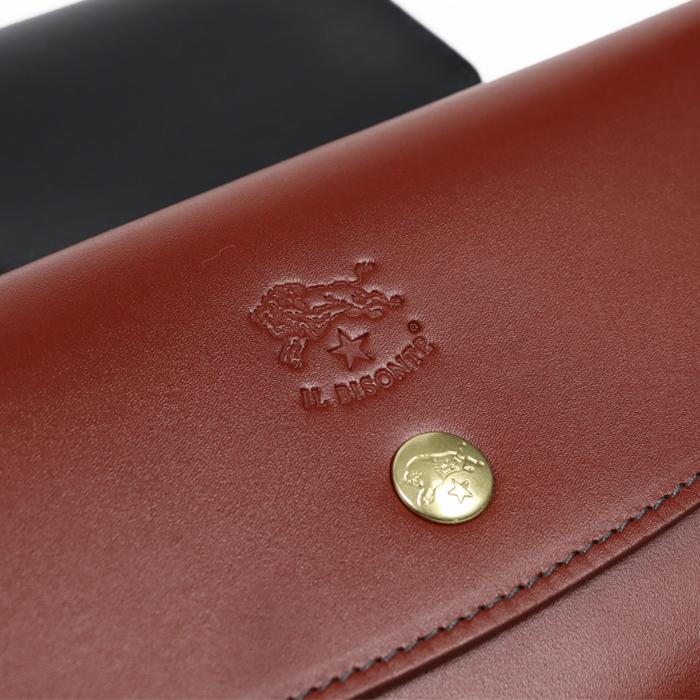 イルビゾンテ 財布 長財布 バケッタスムースフラップロングウォレット 54_1_ 54232309640 IL BISONTE walletの画像