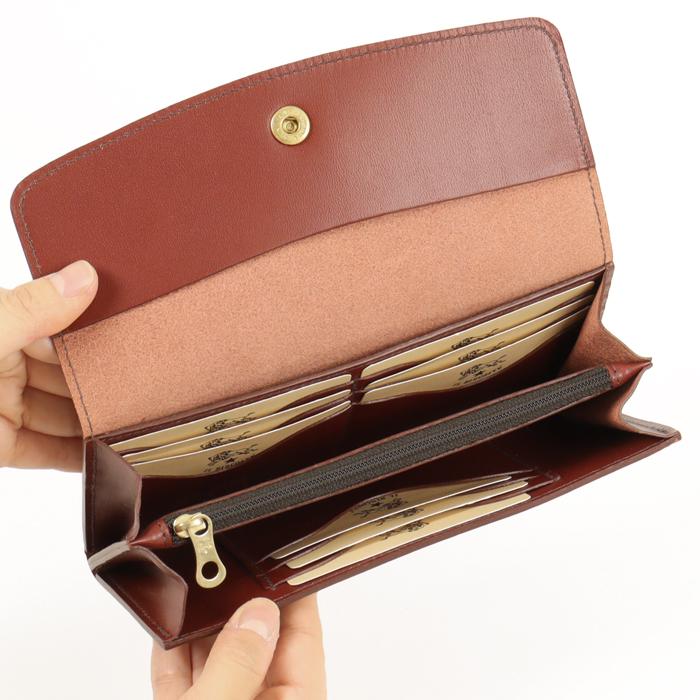 イルビゾンテ 財布 長財布 バケッタスムースフラップロングウォレット 54_1_ 54232309640 IL BISONTE walletの画像