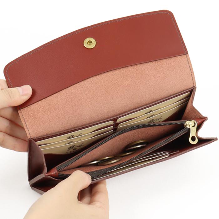 イルビゾンテ 財布 長財布 バケッタスムースフラップロングウォレット 54_1_ 54232309640 IL BISONTE walletの画像