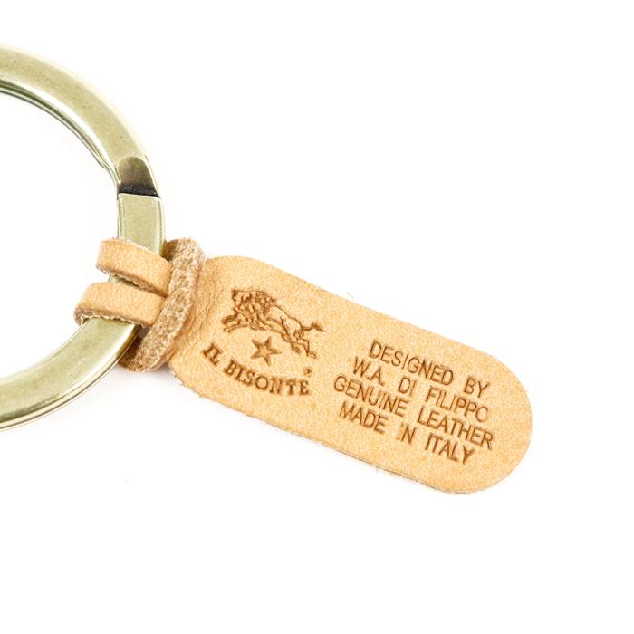 イルビゾンテ キーホルダー 限定カラーレザーコンチョプレート