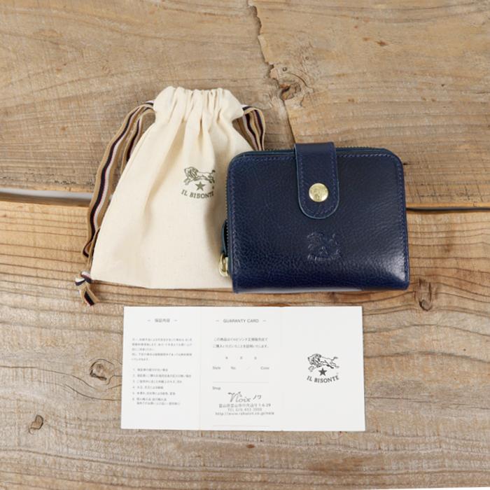 イルビゾンテ 財布 二つ折り財布 ANTIQUE LEATHER アンティークレザー二つ折り財布(オールジップコインケース)B 54_1_ 54252312641 IL BISONTE walletの画像
