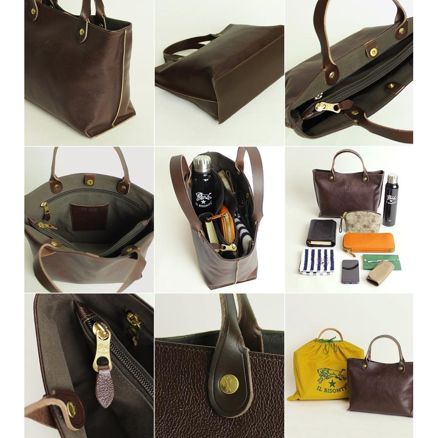 ☆ひで☆イルビゾンテ　レザー トートバッグ IL BISONTE イルビゾンテ バッグ 仕切り付きトート(レザー) 商品