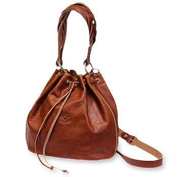 イルビゾンテ バッグ バケッタヴィンテージレザー2WAY巾着バッグ(M  