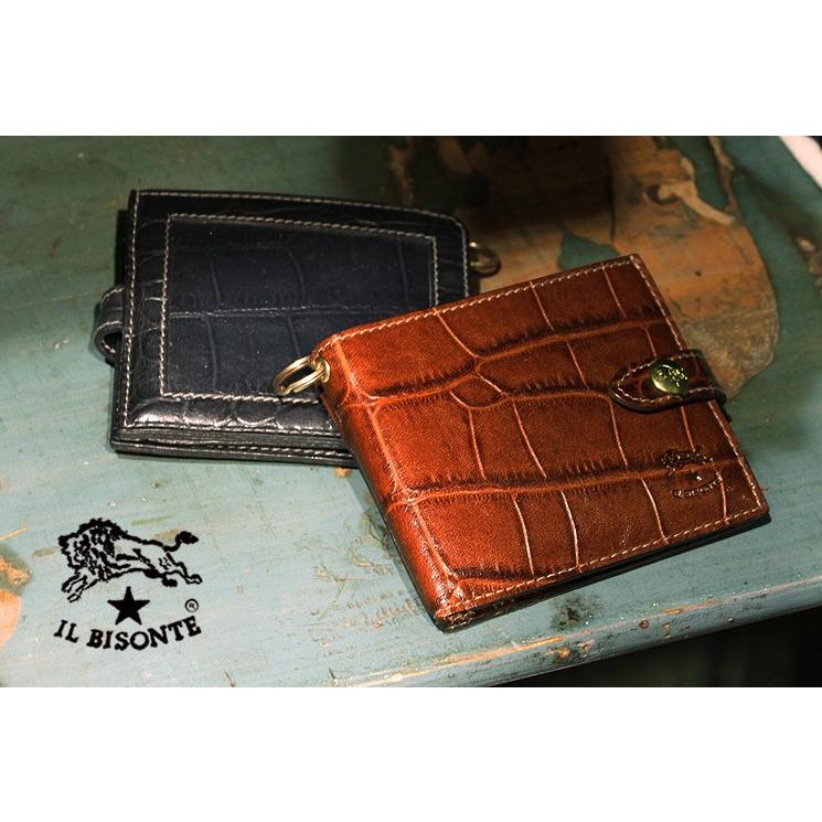 イルビゾンテクロコエンボスレザー2つ折り