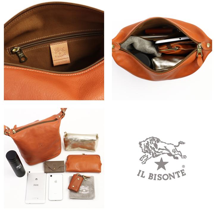 イルビゾンテ バッグ ショルダーバッグ レザーバケツショルダーバッグ(M) 54_1_ 5442300111 IL BISONTE bagの画像