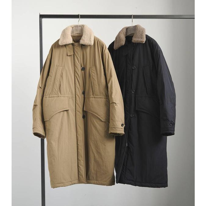 anuke Boacollar Padding Coat ブラック 36 anuke（アンヌーク） ステンカラーコート コート Boacollar Padding