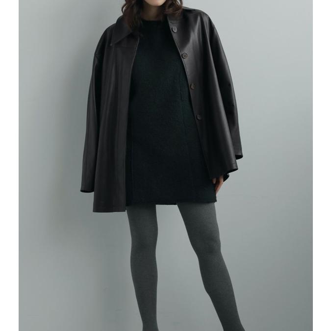 anuke（アンヌーク） エコレザーオーバージャケット Ecoleather Over