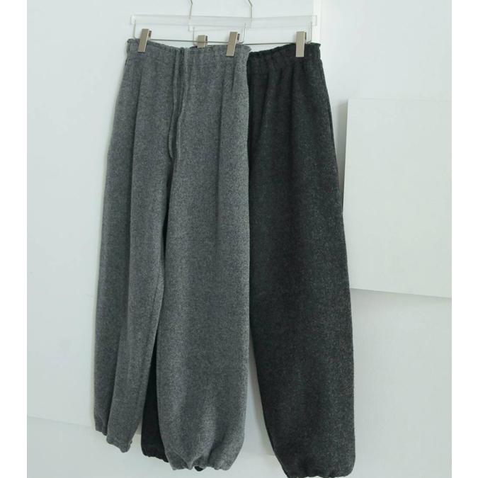 anuke（アンヌーク） ウールドローストリングパンツ Wool Drawstring