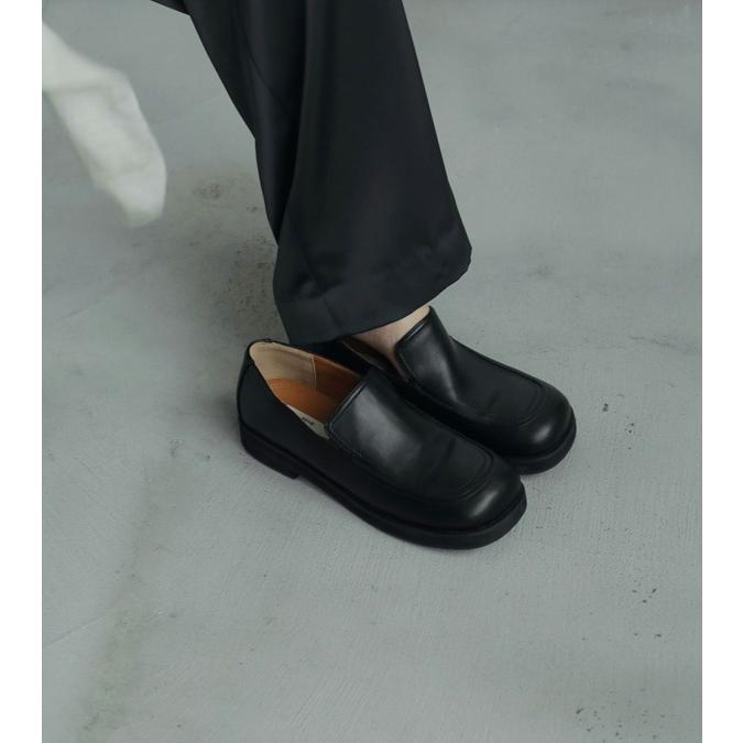 anuke ブラック　エコレザー ローファー anuke（アンヌーク） エコレザーローファー Ecoleather Loafers