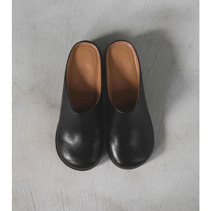 anuke（アンヌーク） エコレザーヒールスリッポン Ecoleather Heel
