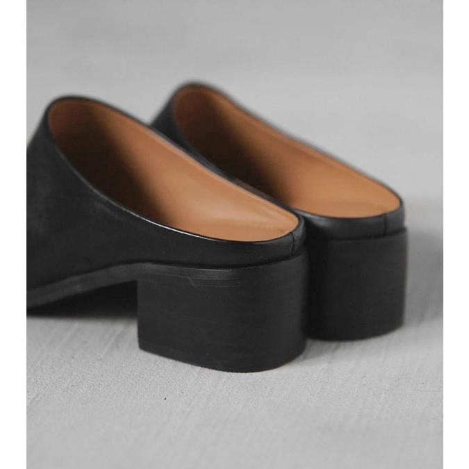 anuke（アンヌーク） エコレザーヒールスリッポン Ecoleather Heel