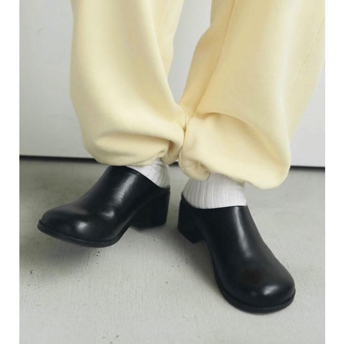 anuke エコレザーヒールスリッポン 37 anuke（アンヌーク） エコレザーヒールスリッポン Ecoleather Heel