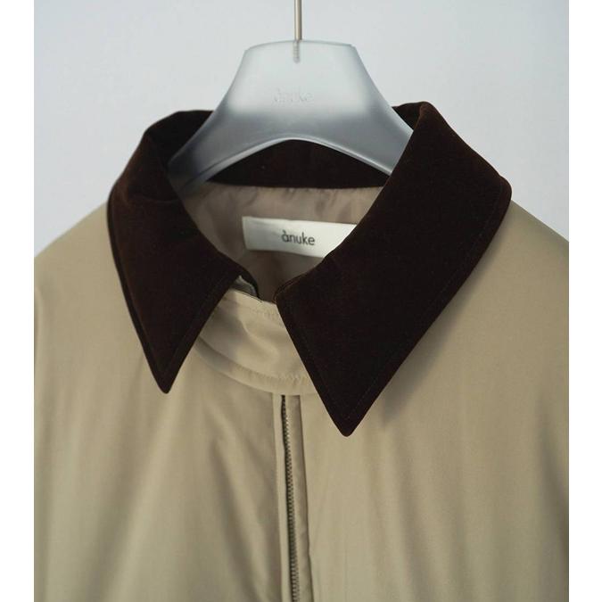 全国完売 anuke ブラック ベロアカラーブルゾン anuke（アンヌーク） 【SOLD OUT】anuke Velour Collar Blouzon