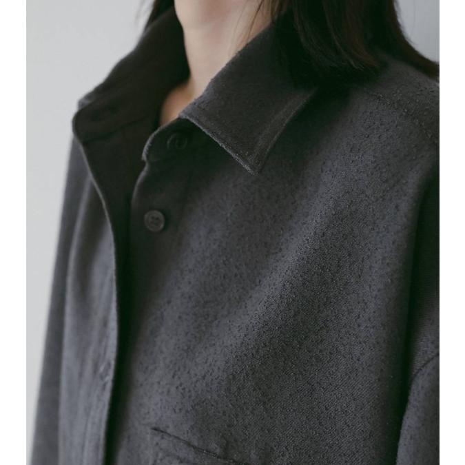 anuke（アンヌーク） ネップオーバーシャツ Nep Over Shirts 62610414