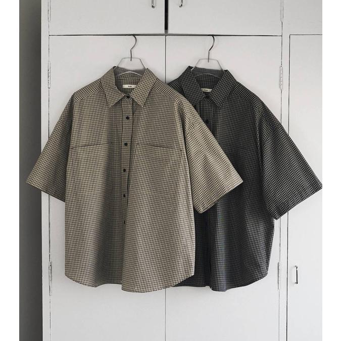 anuke（アンヌーク） チェックオーバーシャツ Check Over Shirts