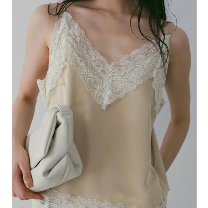 anuke（アンヌーク） サテンレースキャミソール Satin Lace Camisole