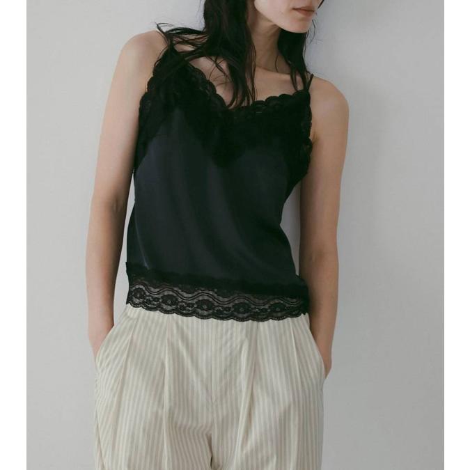 anuke（アンヌーク） サテンレースキャミソール Satin Lace Camisole