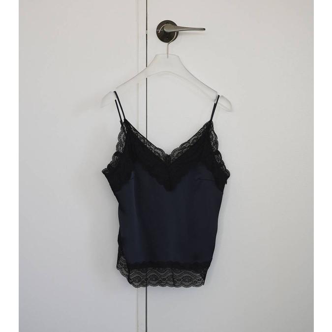 anuke（アンヌーク） サテンレースキャミソール Satin Lace Camisole