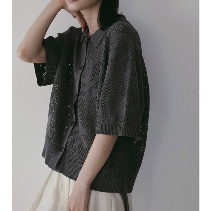 anuke（アンヌーク） メッシュパターンニット Mesh Pattern Knit