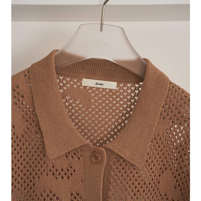 anuke（アンヌーク） メッシュパターンニット Mesh Pattern Knit