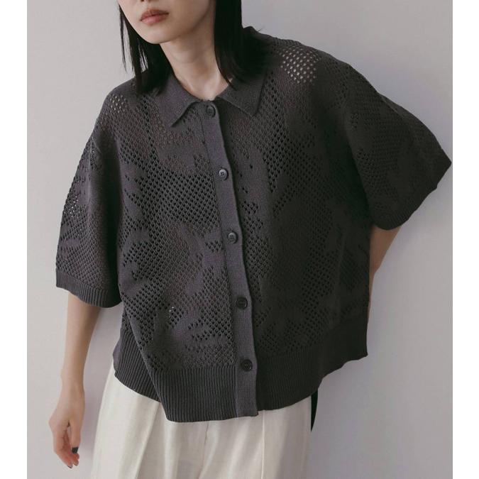 anuke（アンヌーク） メッシュパターンニット Mesh Pattern Knit