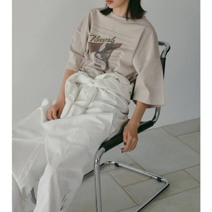 anuke（アンヌーク） プリントオーバーティーシャツ Print Over T