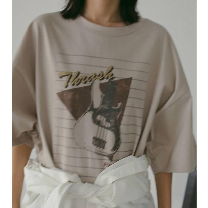 anuke（アンヌーク） プリントオーバーティーシャツ Print Over T