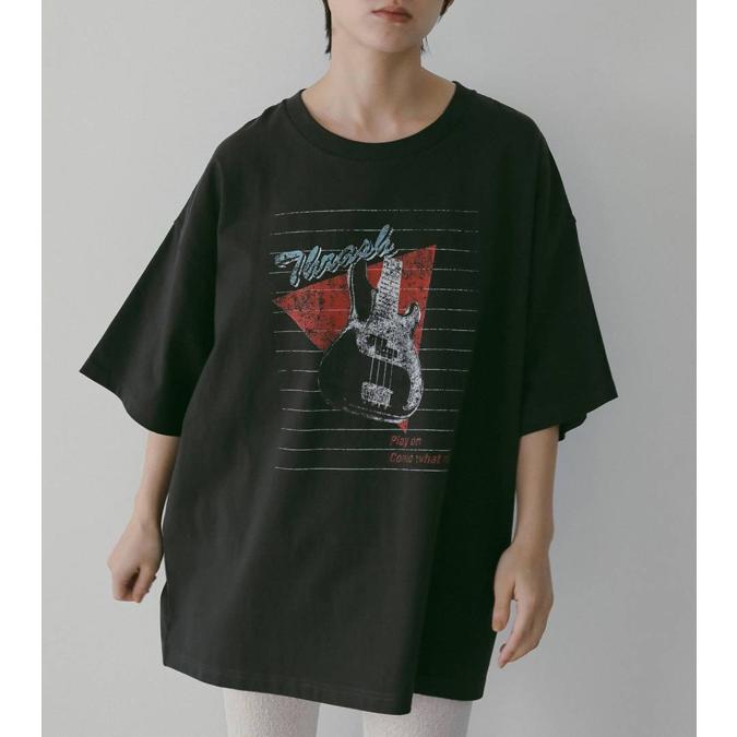 anuke（アンヌーク） プリントオーバーティーシャツ Print Over T