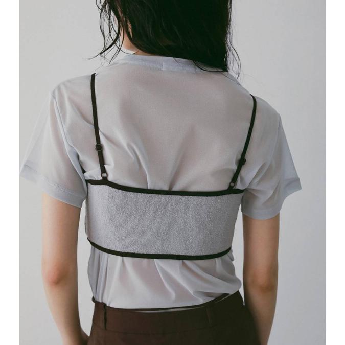 anuke（アンヌーク） シアーチュールティーシャツ Sheer Tulle T