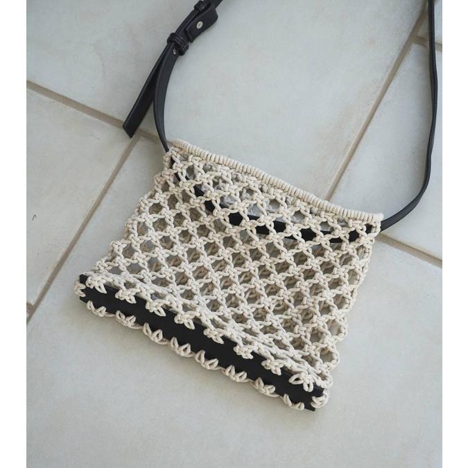 anuke（アンヌーク） マクラメショルダーバッグ Macrame Shoulder Bag 