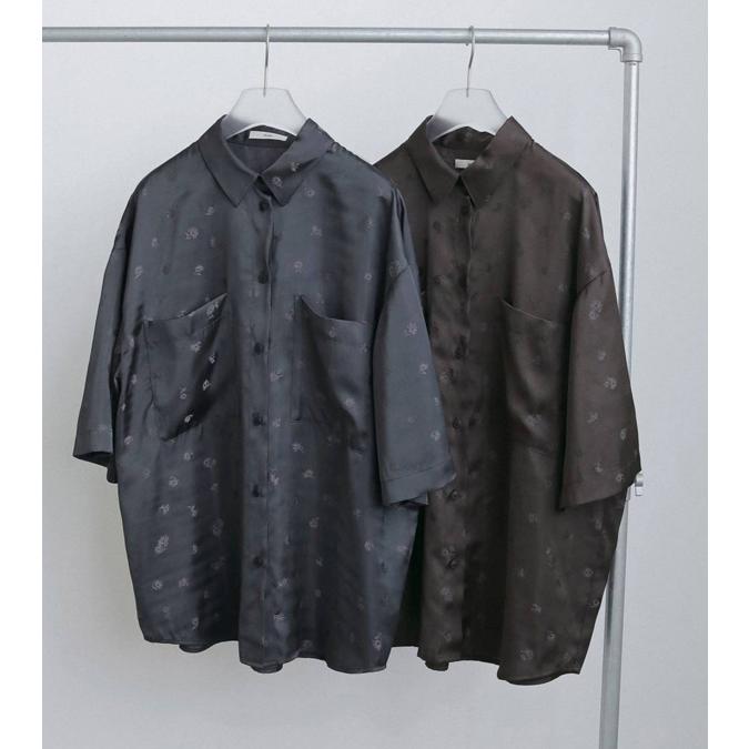 anuke（アンヌーク） ジャガードハーフスリーブシャツ Jacquard
