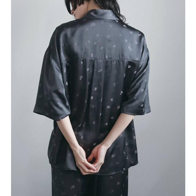 anuke（アンヌーク） ジャガードハーフスリーブシャツ Jacquard 
