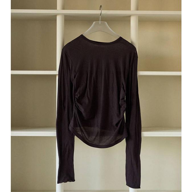 anuke＊トップス anuke（アンヌーク） ギャザーコンパクトトップス Gather Compact Tops