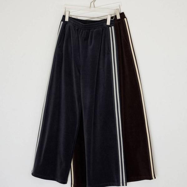 anuke（アンヌーク） ベロアトラックパンツ Velour Track Pants