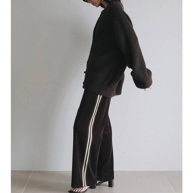 今季新作　anuke Velour Track Pants/ベロアトラックパンツ anuke（アンヌーク） ベロアトラックパンツ Velour Track Pants