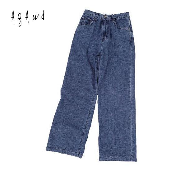 【s30】【アガウド/AgAwd】Wide Denim（ワイドデニム）[21-110063]【送料無料】【キャンセル返品交換不可】【let】｜noix