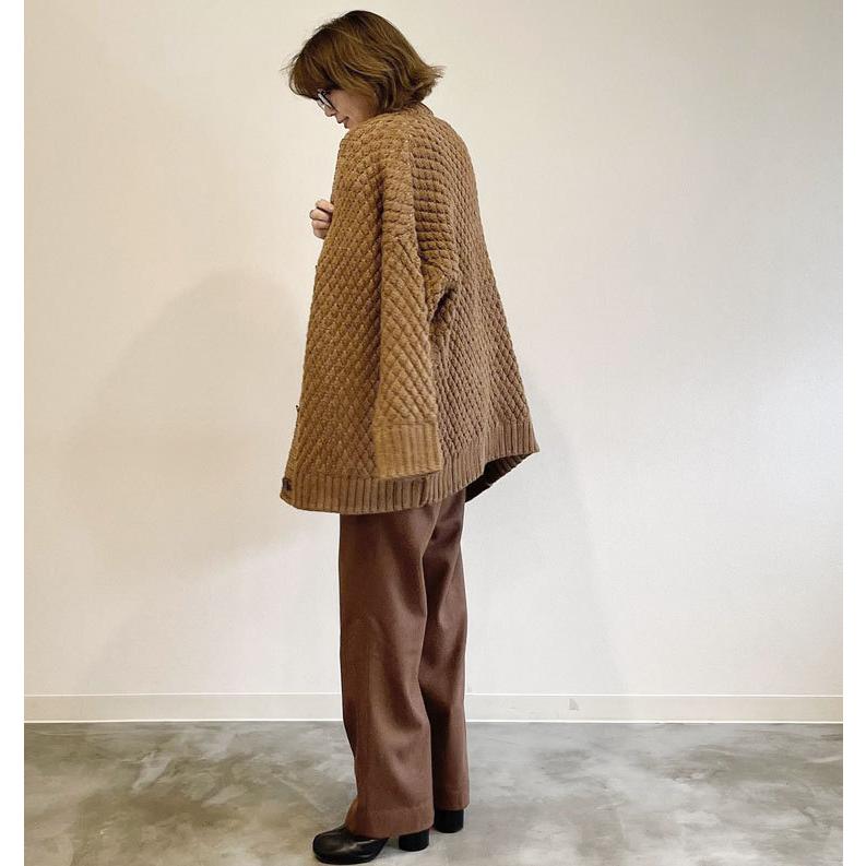 s40】【アガウド/AgAwd】Wool Tuck Trousers（ウールタックトラウザー 
