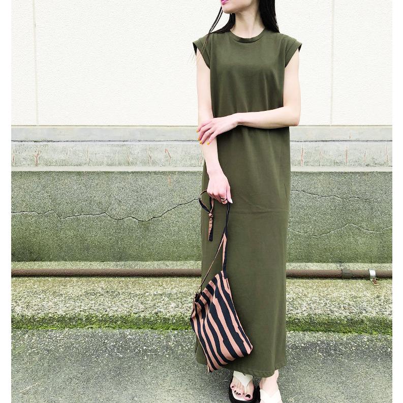 s40】【アガウド/AgAwd】INDIGO 別注 Nosleeve Tee One-piece