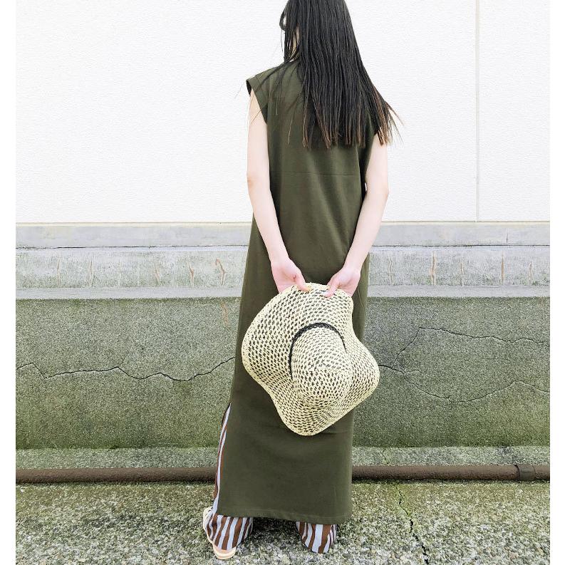 s40】【アガウド/AgAwd】INDIGO 別注 Nosleeve Tee One-piece