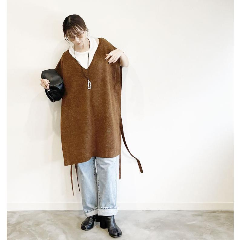 s50】【アガウド/AgAwd】Vneck Knit Vest（Vネックニットベスト）[2214