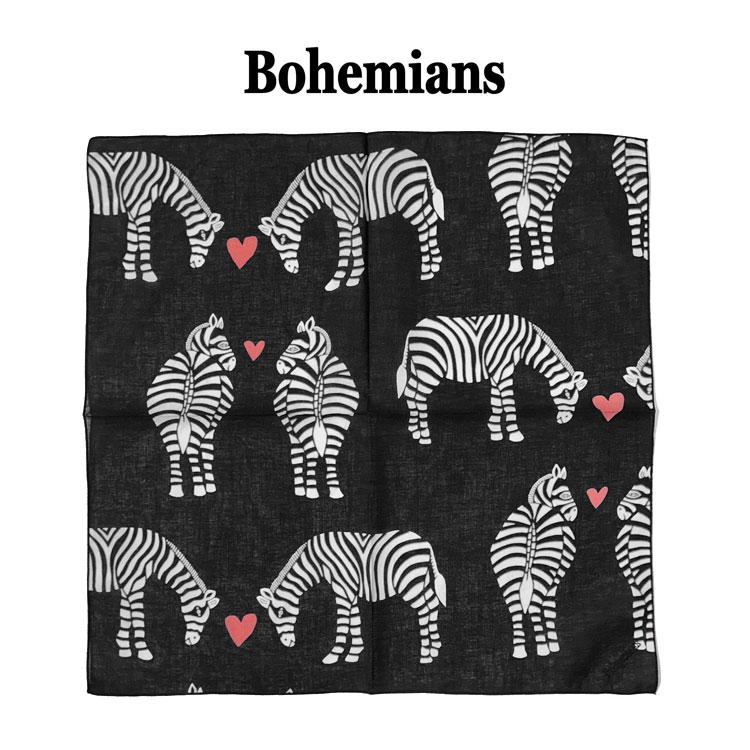 BOHEMIANS（ボヘミアンズ） ラブゼブラ（LOVE ZEBRA）バンダナ BANDANA