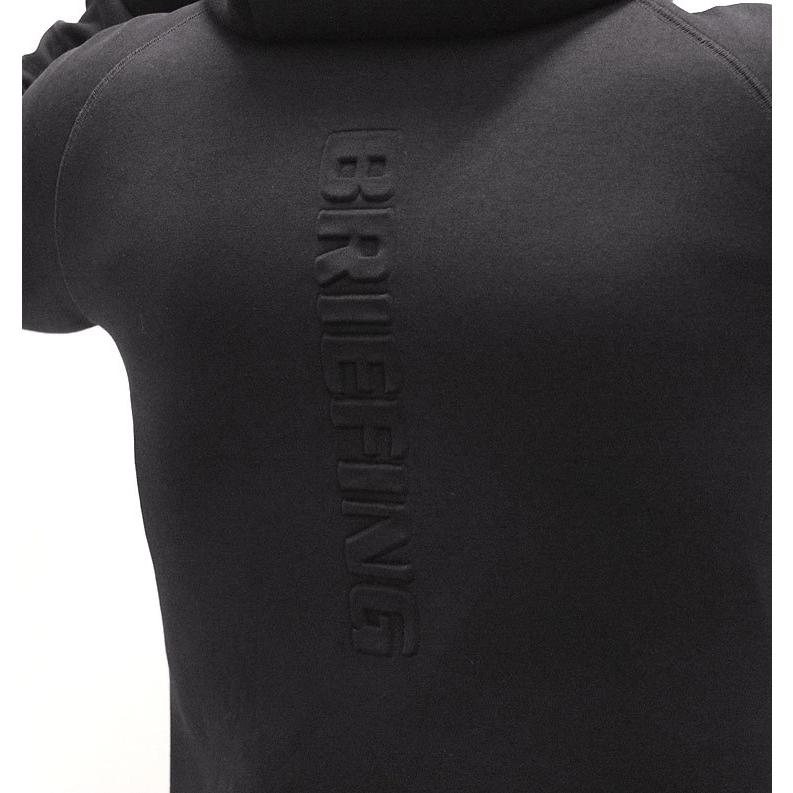 美品BRIEFING（ブリーフィング）メンズ パーカー　3D ブラック　S MEN'S 3D LOGO PARKA（メンズ 3D ロゴパーカー）（BRG253M25