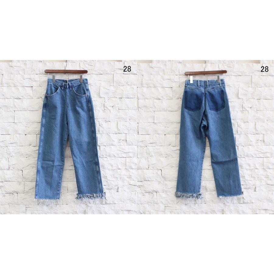 一葉様ハンドメイド♡デニムフリンジポニー 薄デニム 水色④ 一葉様ハンドメイド♡デニムフリンジポニー 薄デニム 水色④