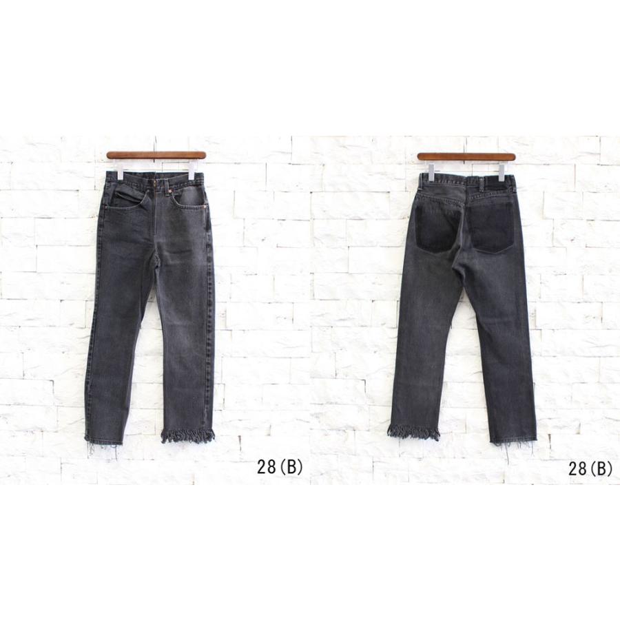 メンズ 77circa remake wide black denim pants 25
