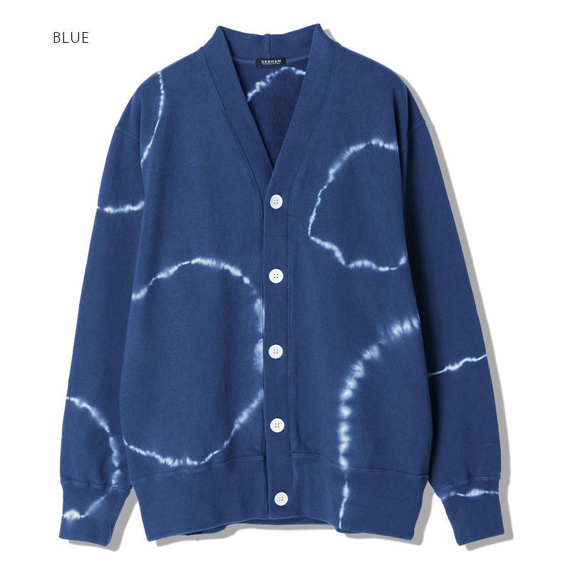 DENHAM 【デンハム/DENHAM】TIE DYE SWEAT CARDIGAN（タイダイ 