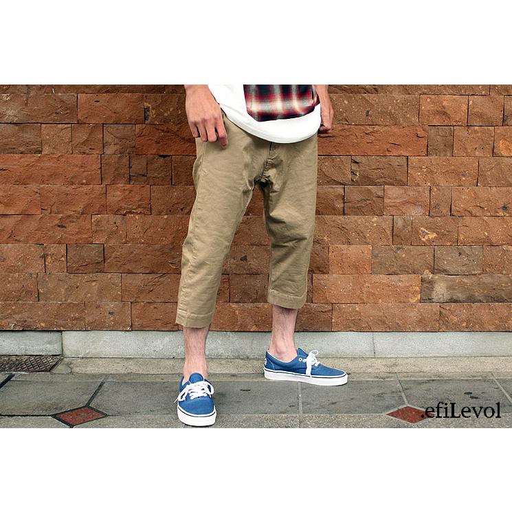 【s50】エフィレボル .efilevol フロントサルエルチノクロップドパンツ【nx】【キャンセル返品交換不可】【let】_1