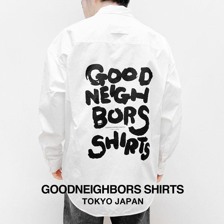 s30】【グッドネイバーズシャツ/GOODNEIGHBORS SHIRTS】NOEL printed 